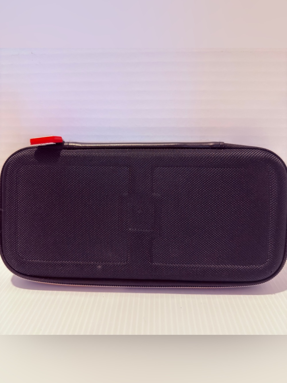 Nintendo Switch Hard Shell Zipper Carrying Case Black/Red For Nintendo Switch